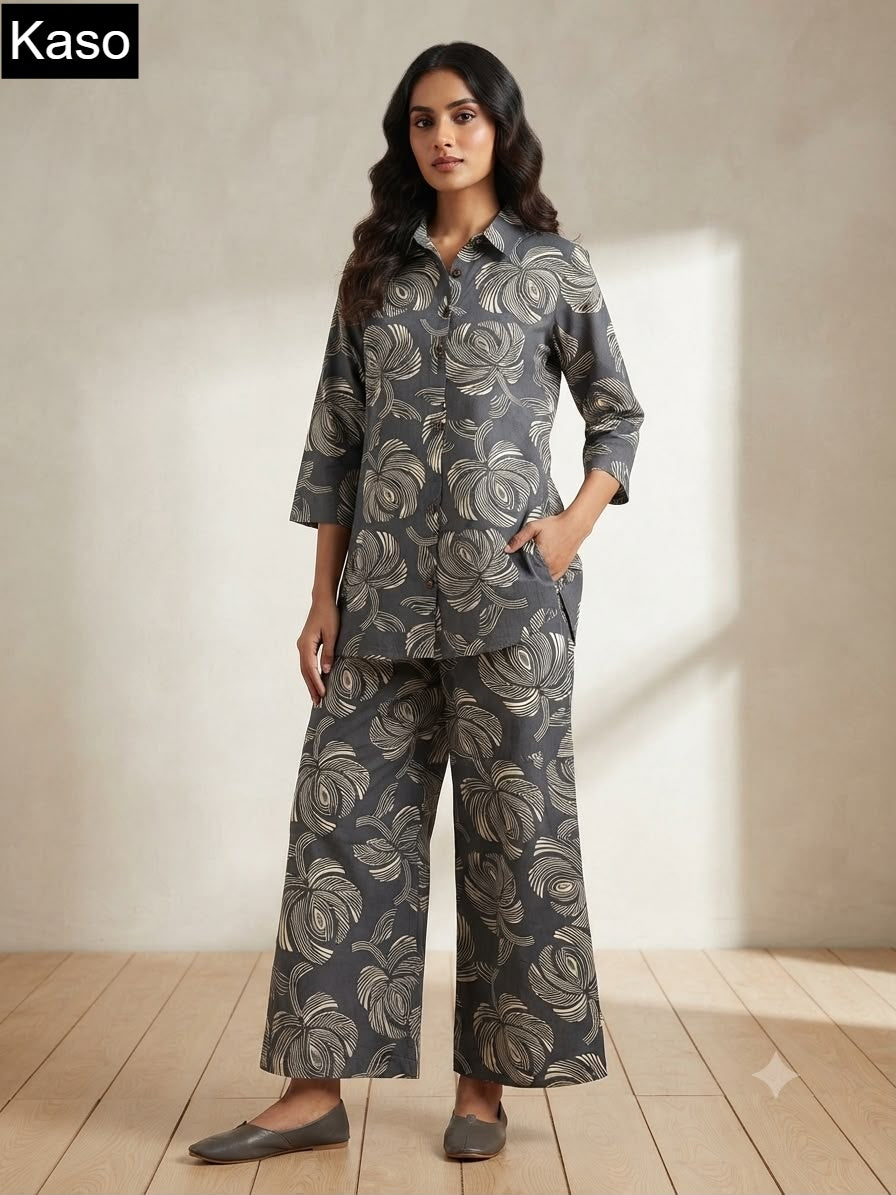 Print To Print 0709 Kaso Fancy Co Ord Set Wholesale