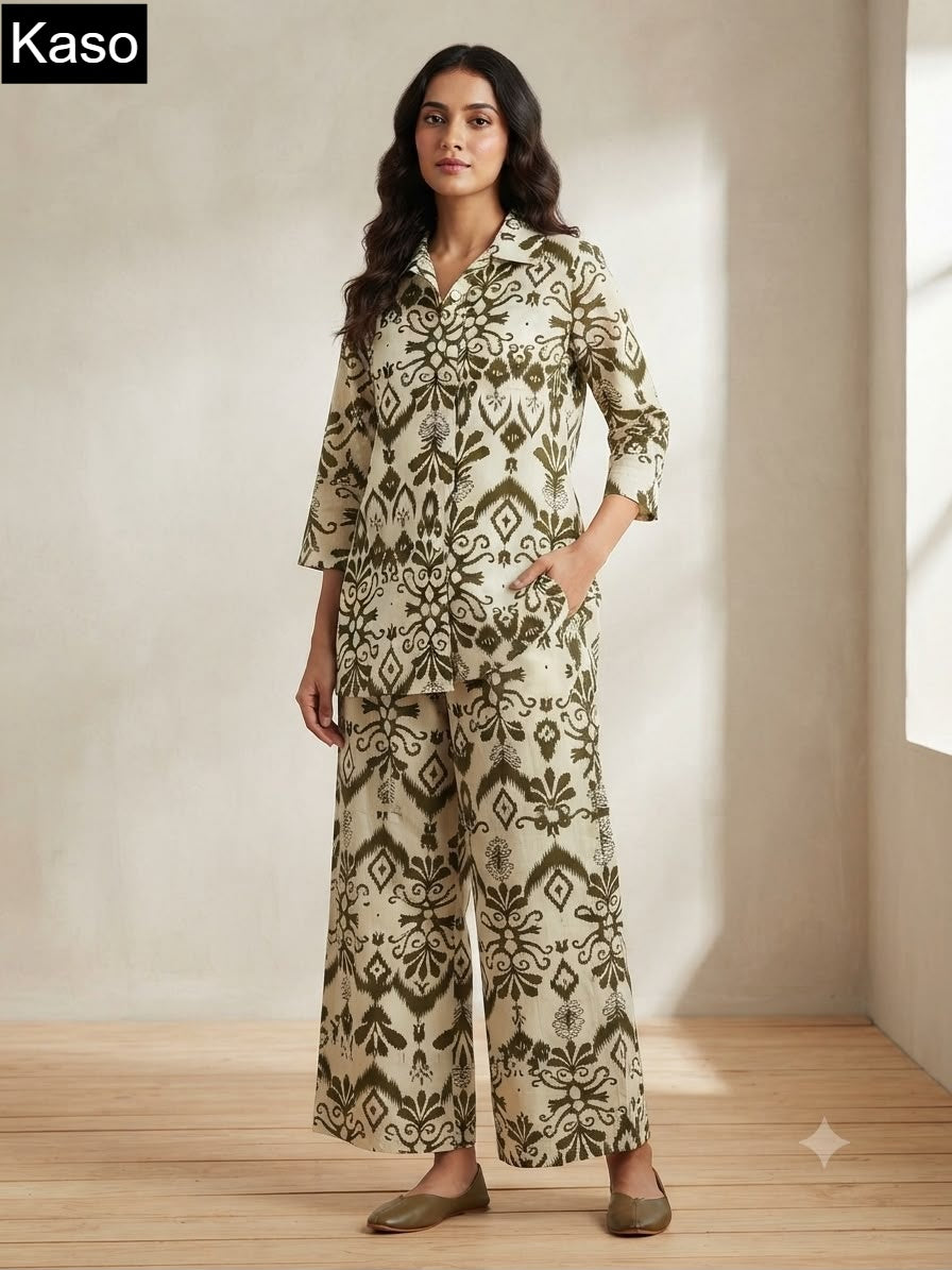 Print To Print 0709 Kaso Fancy Co Ord Set Wholesale