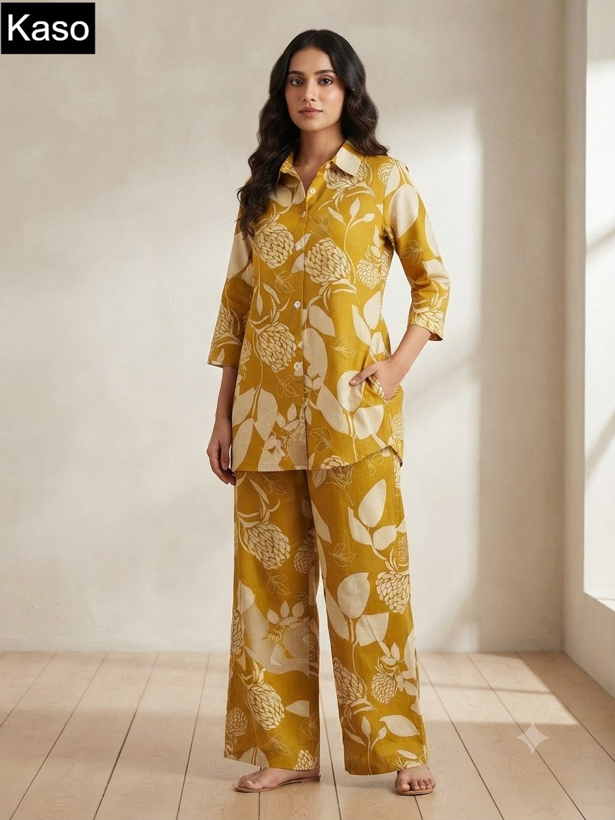 Print To Print 0709 Kaso Fancy Co Ord Set Wholesale