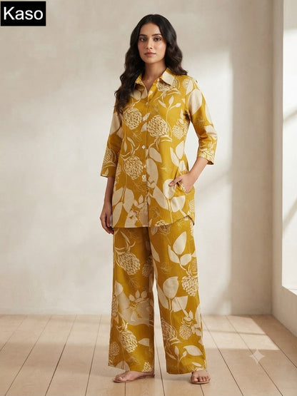 Print To Print 0709 Kaso Fancy Co Ord Set Wholesale