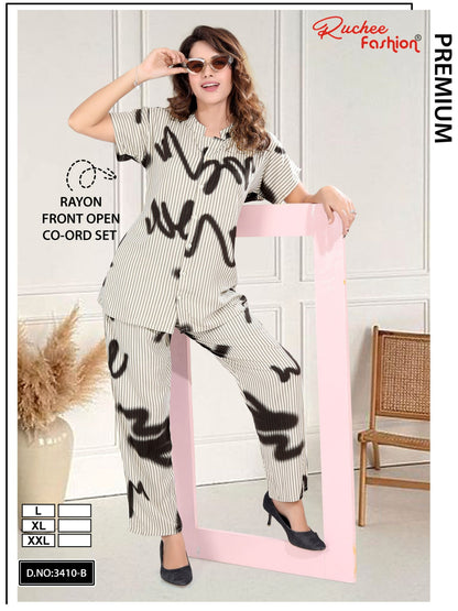 Print To Print 0907 Ruchee Fashion Rayon Co Ord Set Manufacturer India