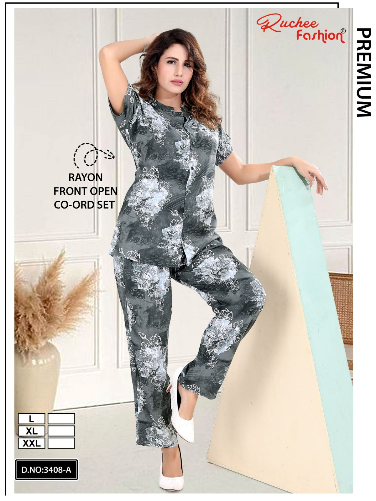 Print To Print 0907 Ruchee Fashion Rayon Co Ord Set Manufacturer India