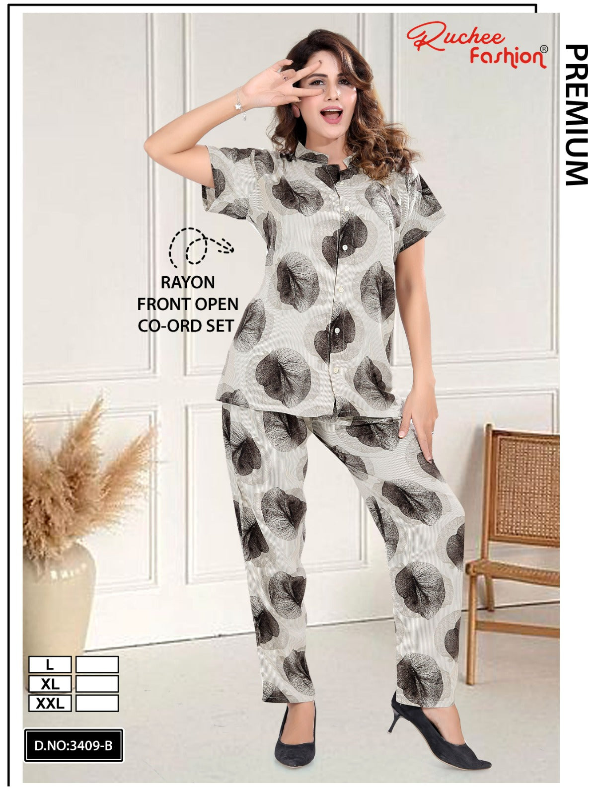 Print To Print 0907 Ruchee Fashion Rayon Co Ord Set Manufacturer India