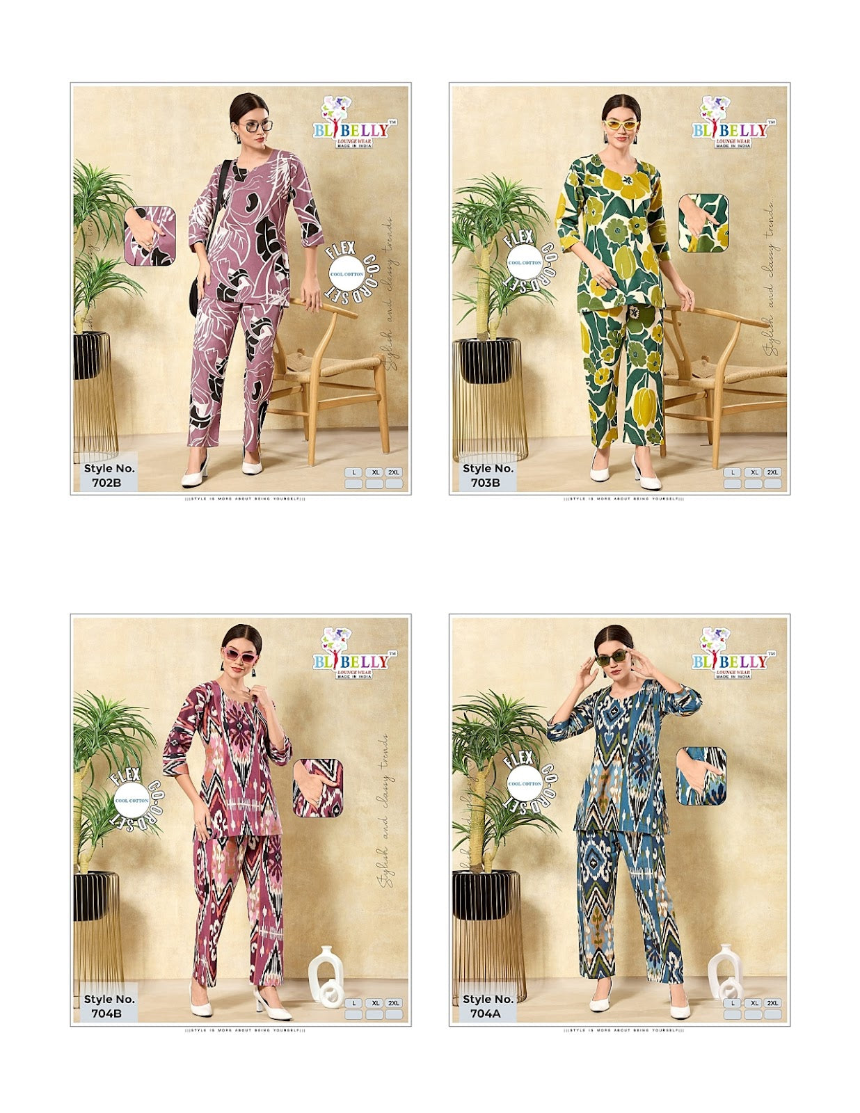 Print To Print 0909 Belly Cotton Co Ord Set Exporter India