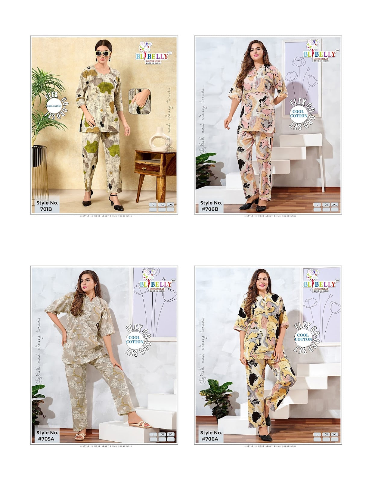 Print To Print 0909 Belly Cotton Co Ord Set Exporter India