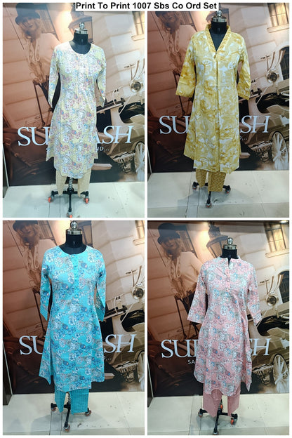 Print To Print 1007 Sbs Co Ord Set Wholesaler