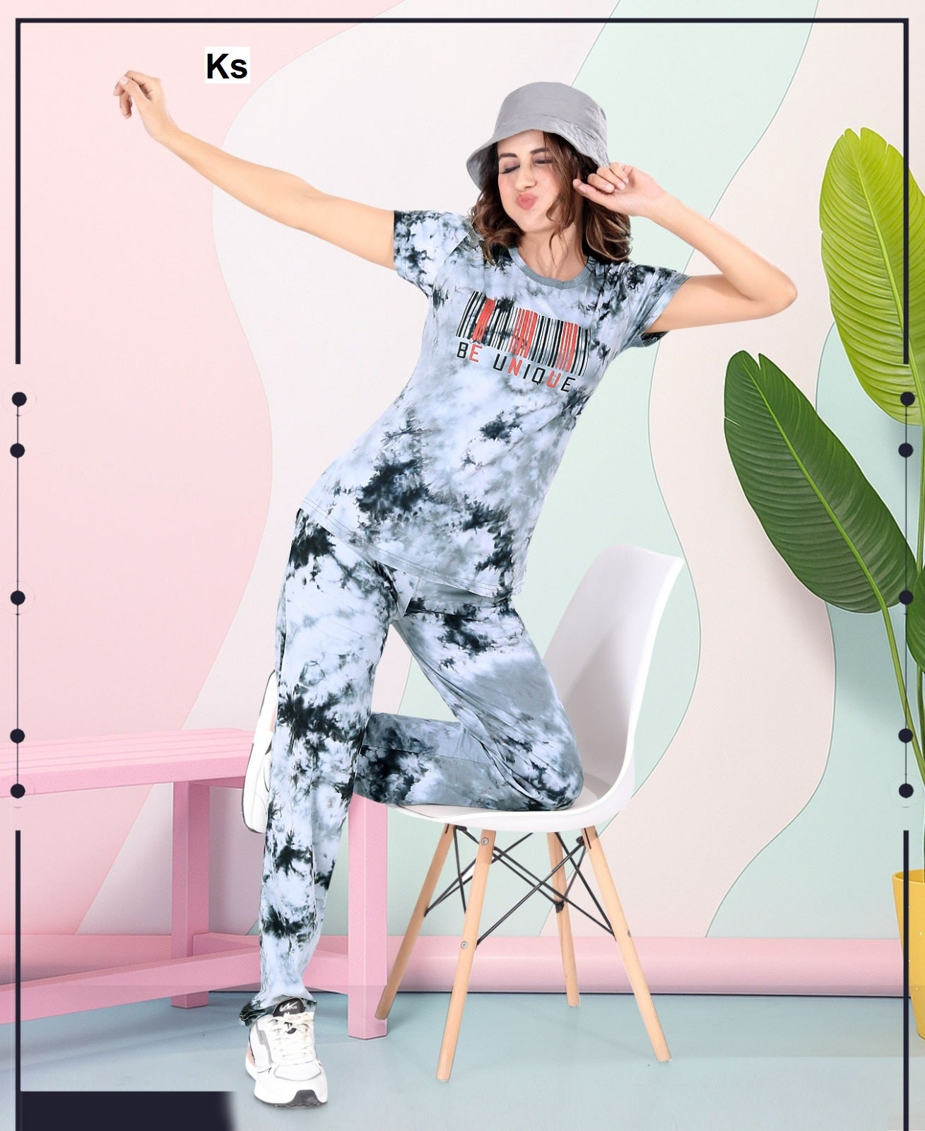 Print To Print 1108 Ks Tie Dye Pyjama Night Suits Manufacturer Ahmedabad