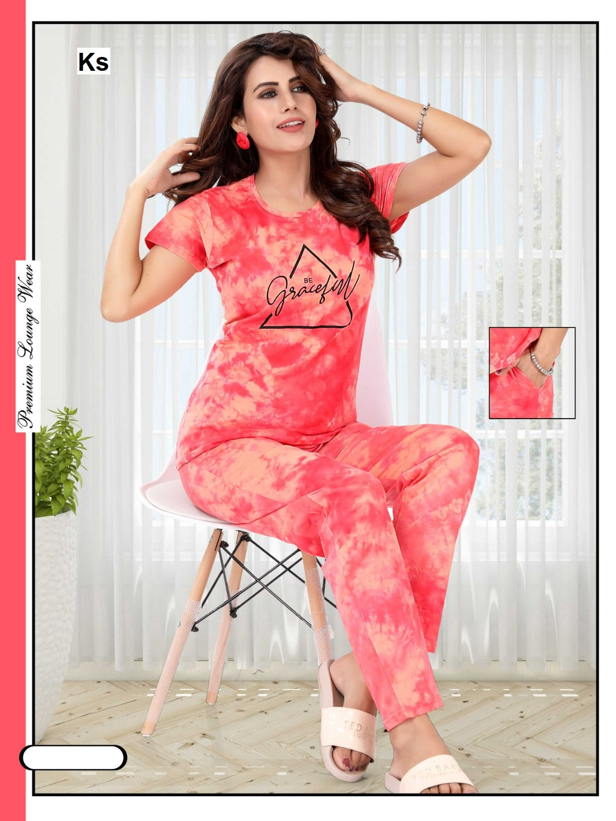 Print To Print 1108 Ks Tie Dye Pyjama Night Suits Manufacturer Ahmedabad