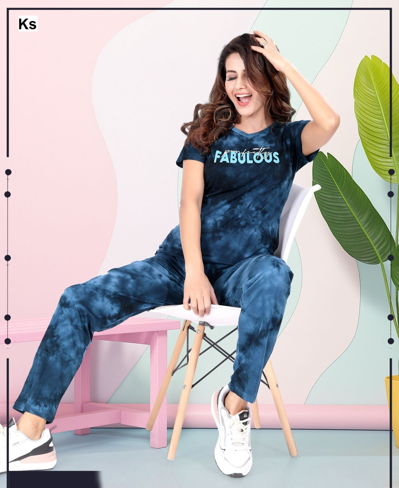 Print To Print 1108 Ks Tie Dye Pyjama Night Suits Manufacturer Ahmedabad