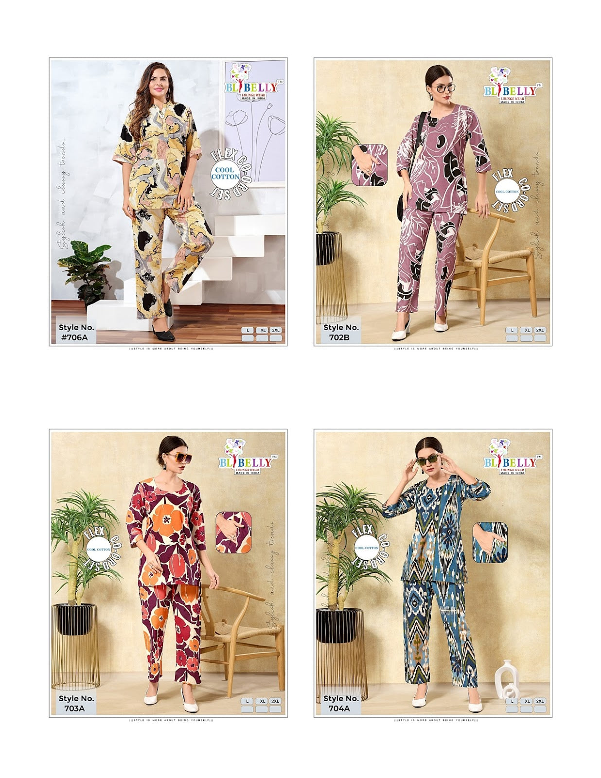 Print To Print 120725 Belly Cotton Co Ord Set Exporter Ahmedabad