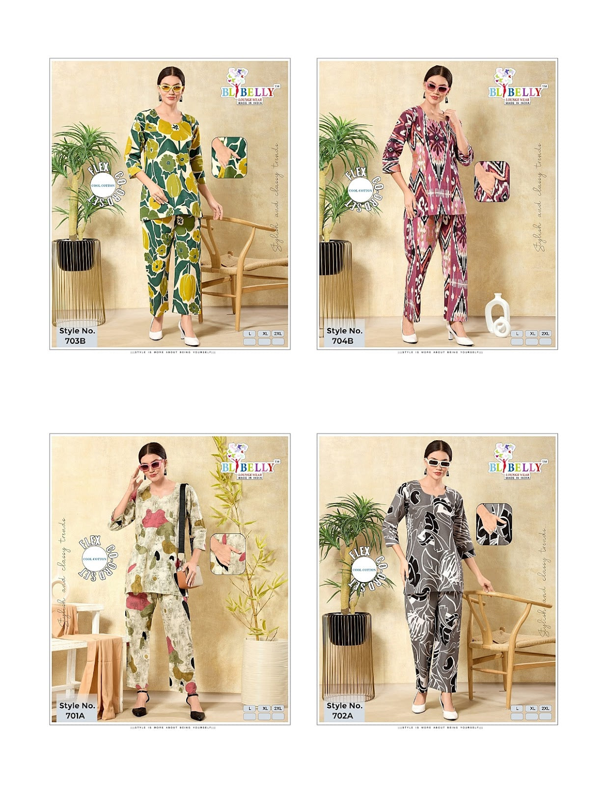 Print To Print 120725 Belly Cotton Co Ord Set Exporter Ahmedabad