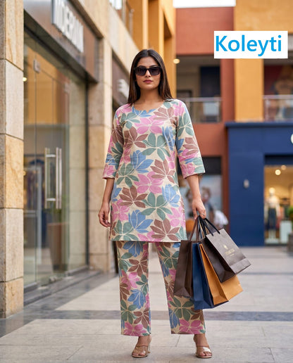 Print To Print 1305 Koleyti Cotton Co Ord Set Manufacturer