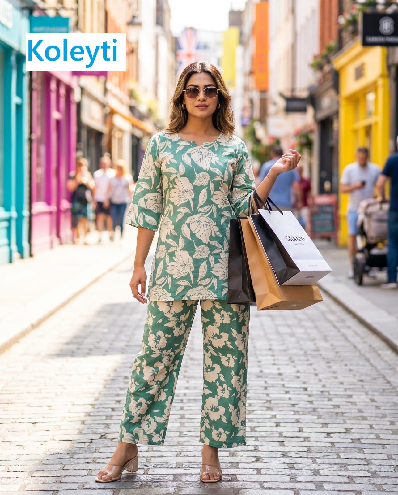 Print To Print 1305 Koleyti Cotton Co Ord Set Manufacturer
