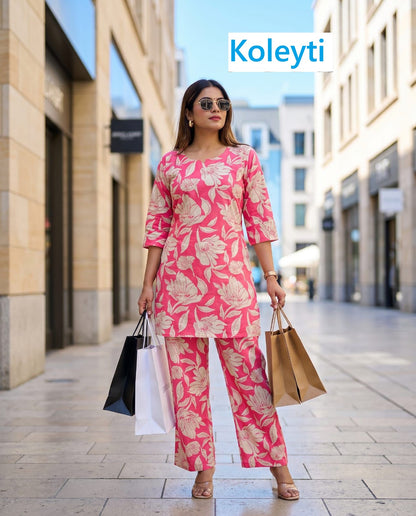 Print To Print 1305 Koleyti Cotton Co Ord Set Manufacturer