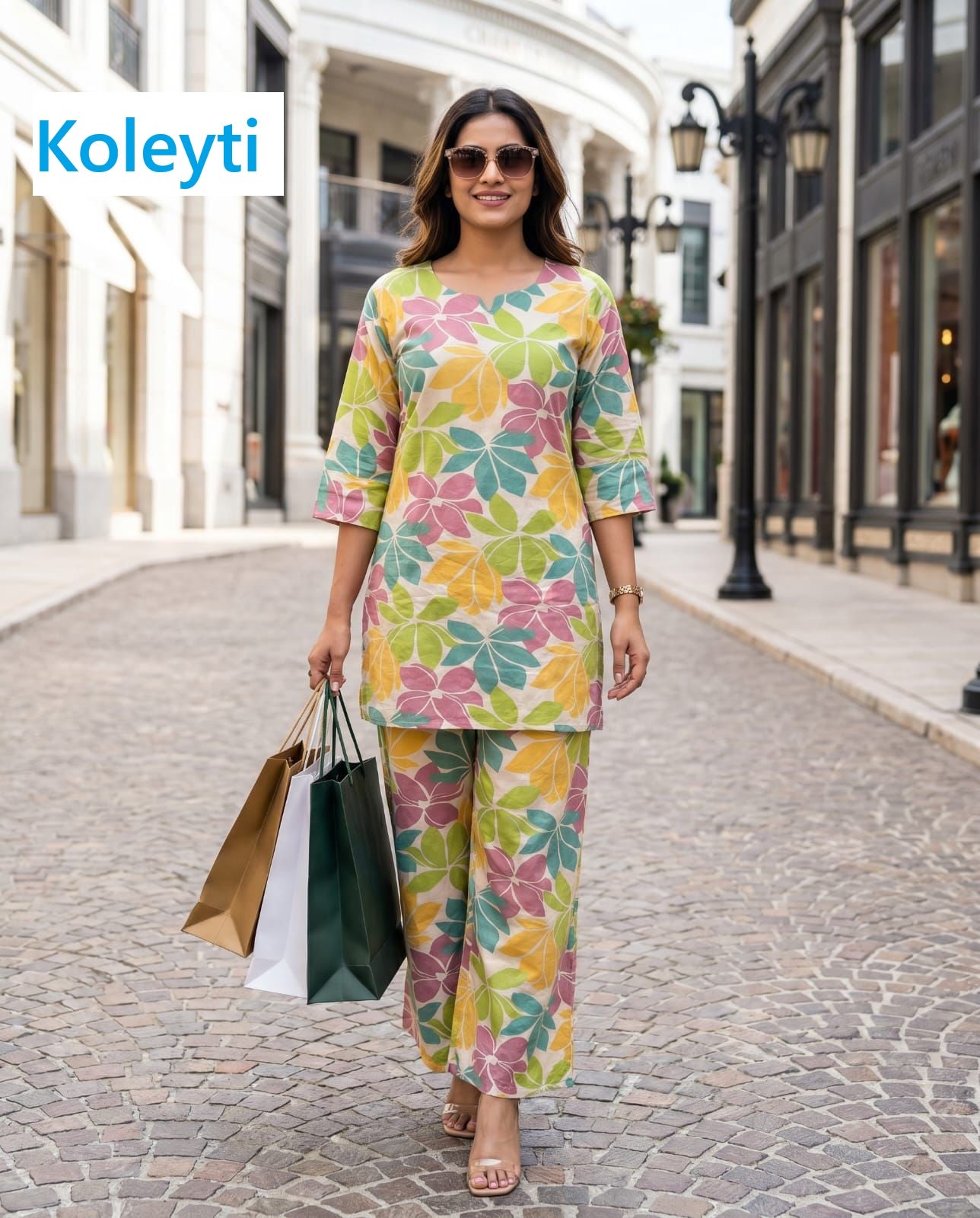 Print To Print 1305 Koleyti Cotton Co Ord Set Manufacturer
