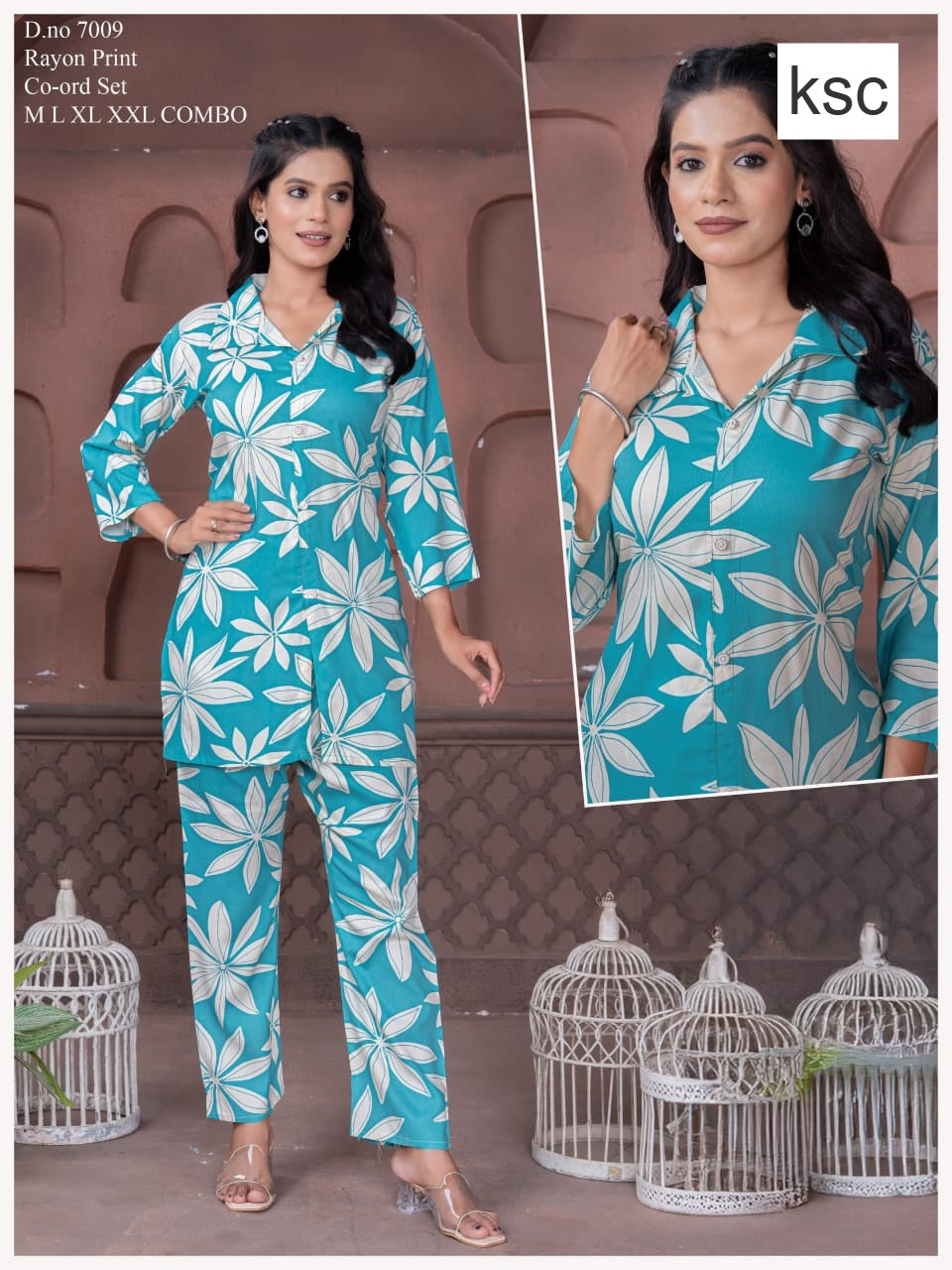 Print To Print 2008 Ksc Rayon Co Ord Set Supplier