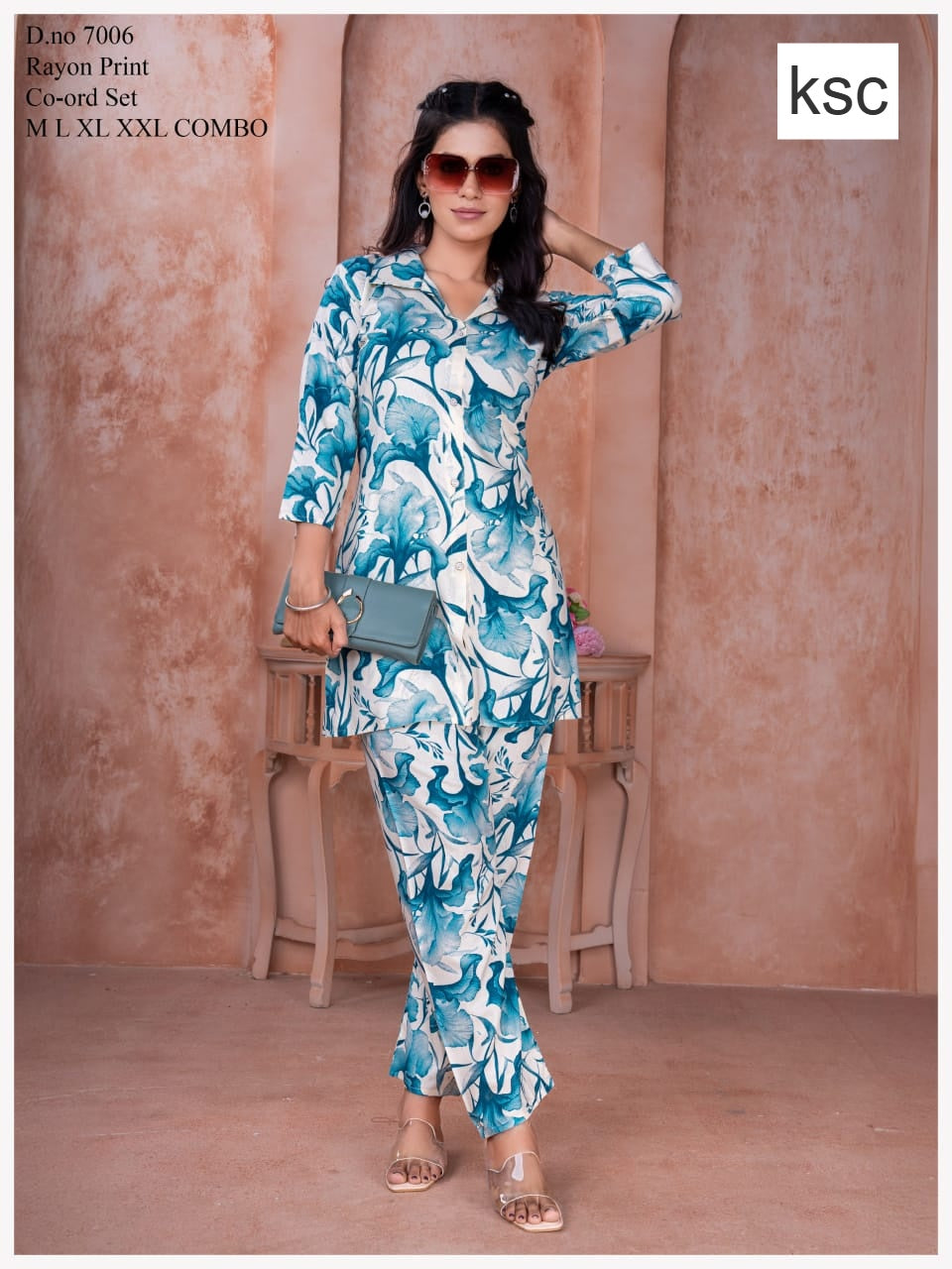 Print To Print 2008 Ksc Rayon Co Ord Set Supplier