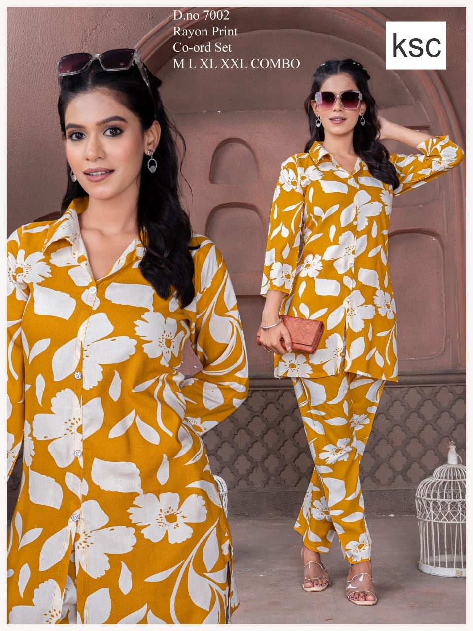 Print To Print 2008 Ksc Rayon Co Ord Set Supplier