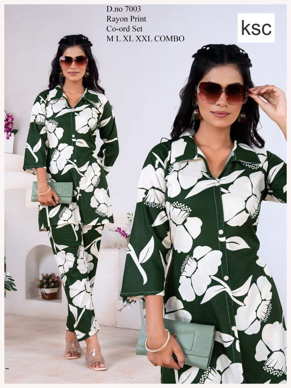 Print To Print 2008 Ksc Rayon Co Ord Set Supplier