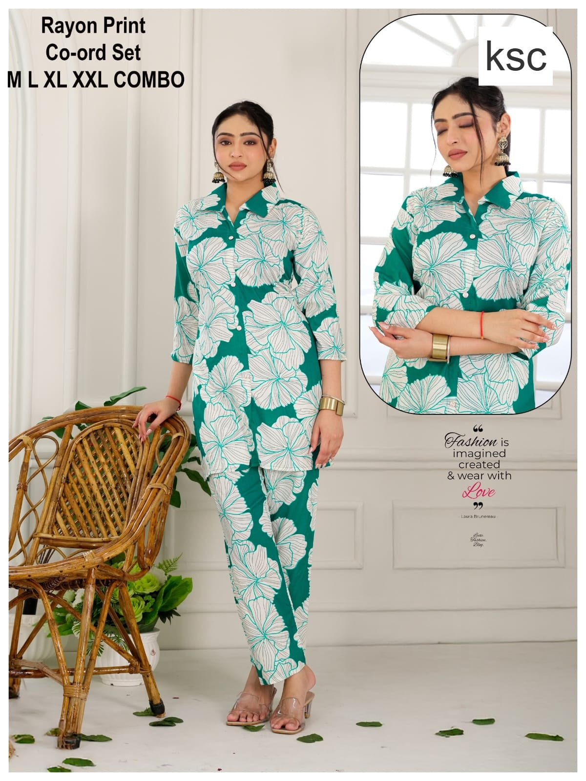 Print To Print 2008 Ksc Rayon Co Ord Set Supplier