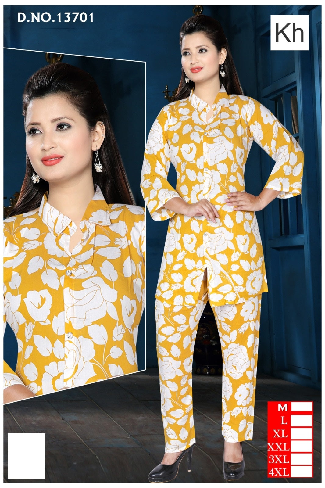 Print To Print 2208 Kh Reyon Co Ord Set Supplier Gujarat