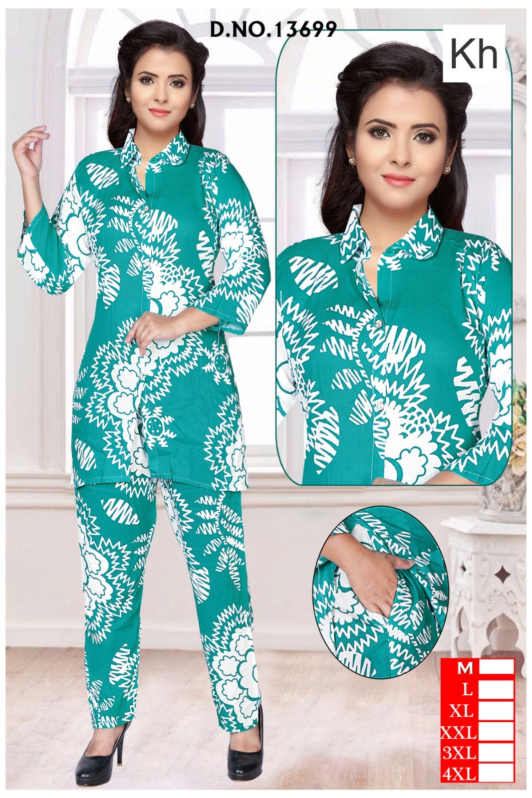 Print To Print 2208 Kh Reyon Co Ord Set Supplier Gujarat