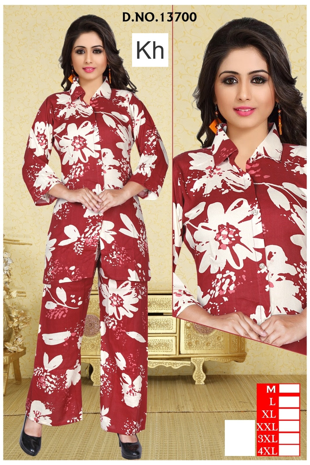 Print To Print 2208 Kh Reyon Co Ord Set Supplier Gujarat