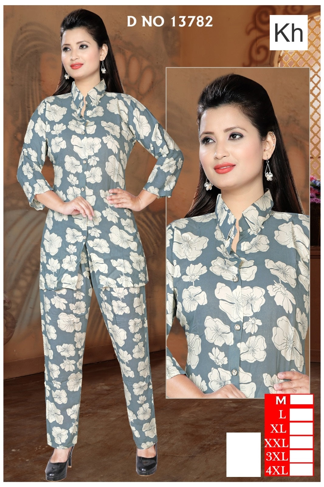 Print To Print 2208 Kh Reyon Co Ord Set Supplier Gujarat