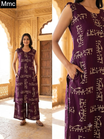 Print To Print 2907 Mmc Rayon Co Ord Set Manufacturer Gujarat