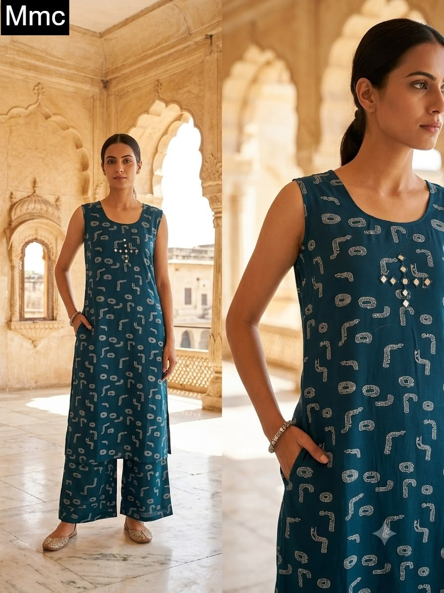 Print To Print 2907 Mmc Rayon Co Ord Set Manufacturer Gujarat