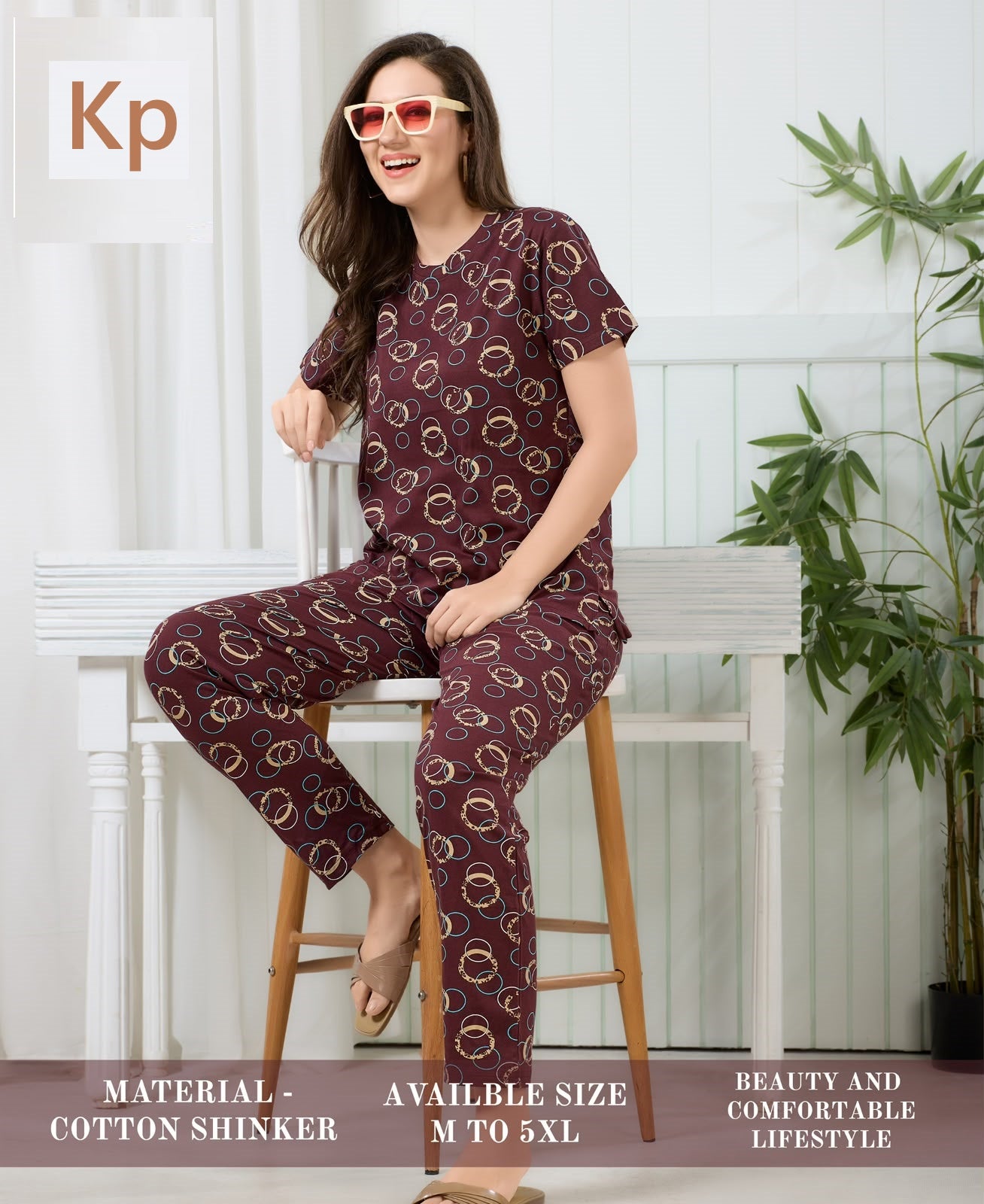 Print To Print 300626 Kp Cotton Pyjama Night Suits Wholesaler Ahmedabad