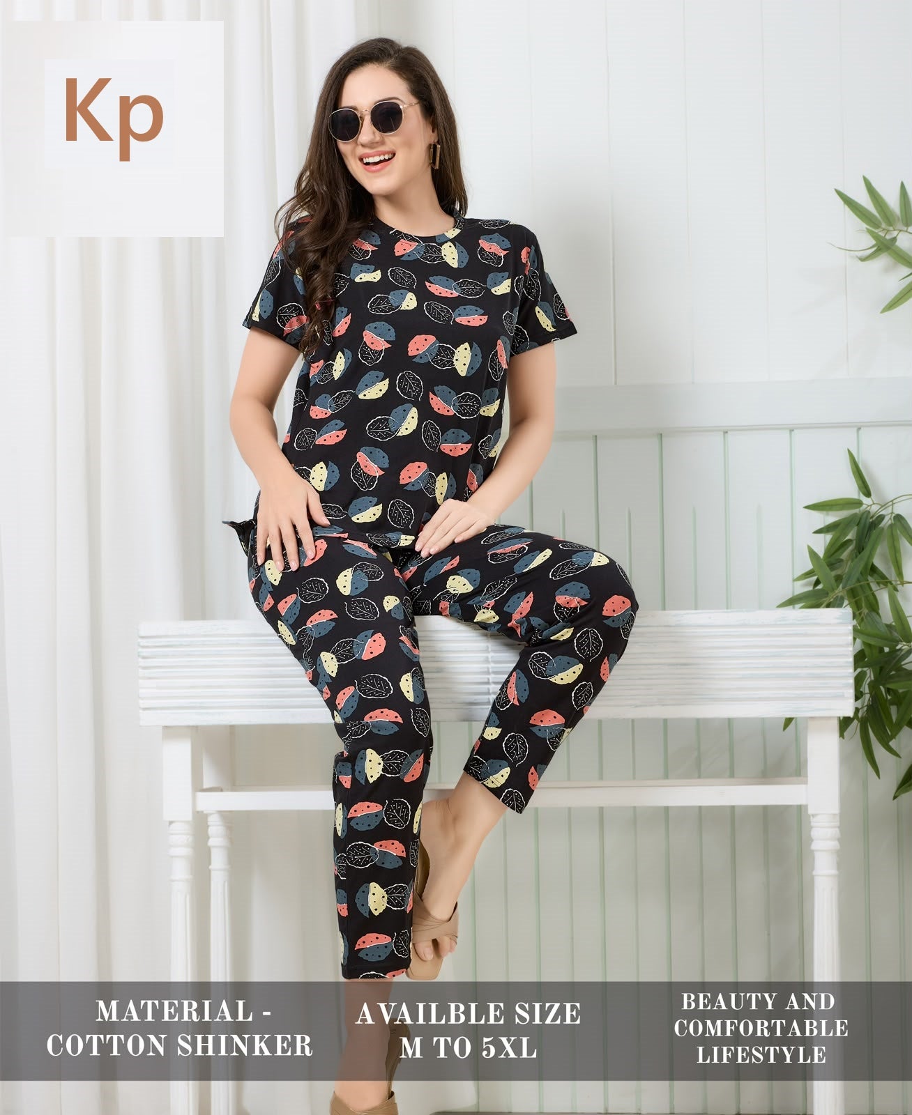 Print To Print 300626 Kp Cotton Pyjama Night Suits Wholesaler Ahmedabad