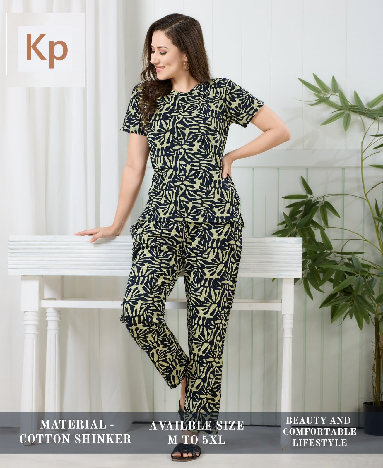 Print To Print 300626 Kp Cotton Pyjama Night Suits Wholesaler Ahmedabad