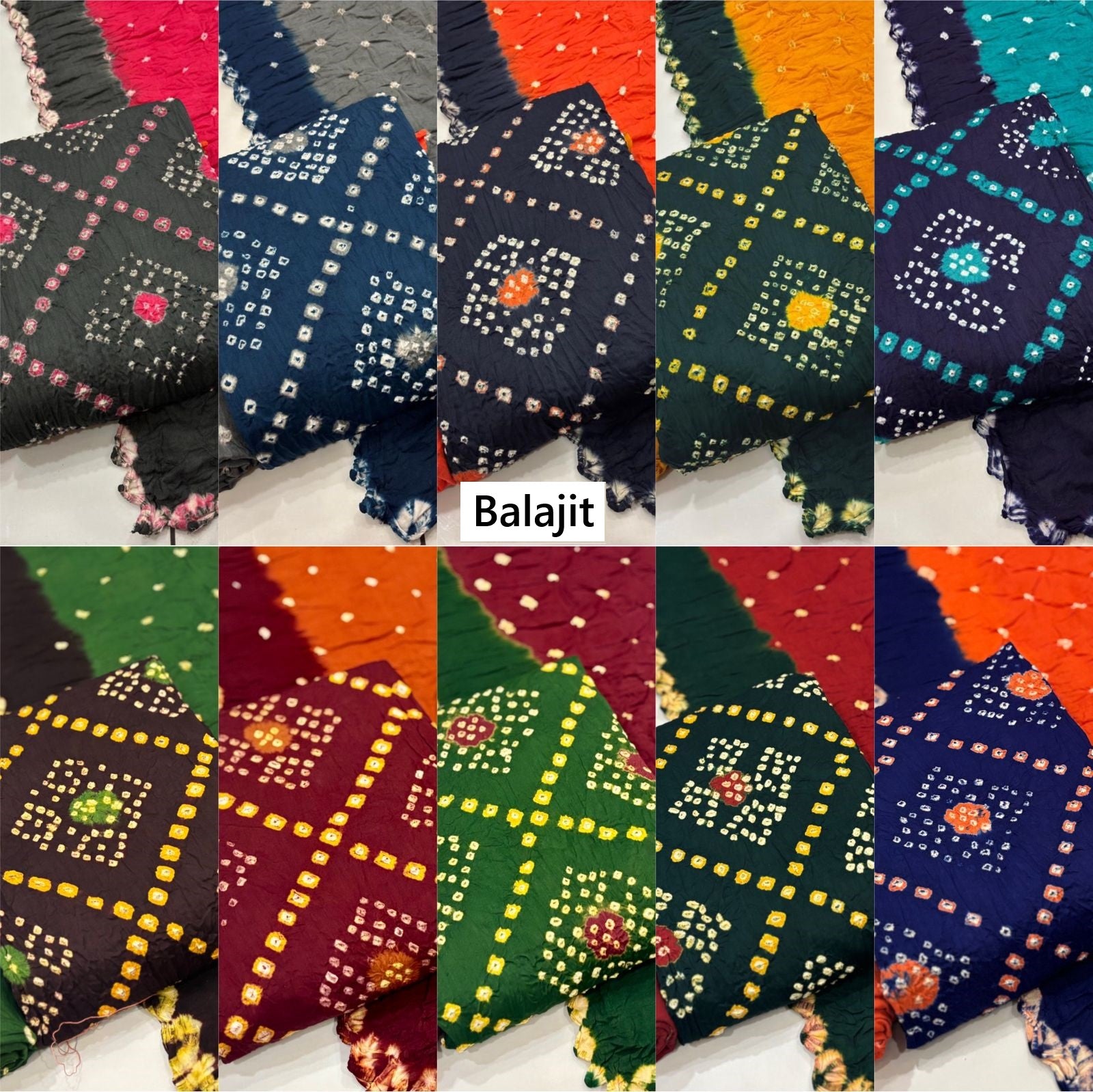 Print To Print 301025 Balajit Cotton Satin Salwar Suits Manufacturer India