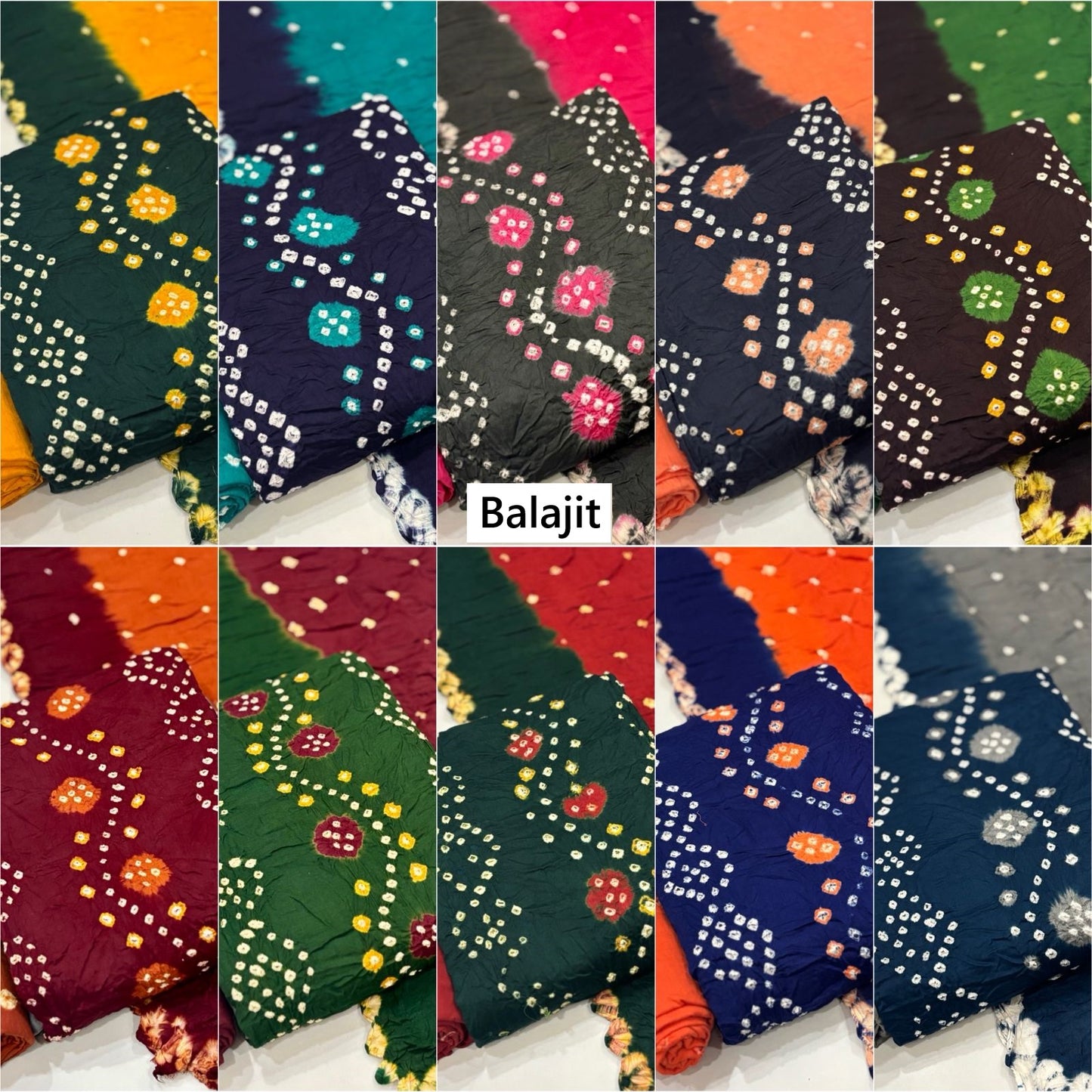 Print To Print 301025 Balajit Cotton Satin Salwar Suits Manufacturer India