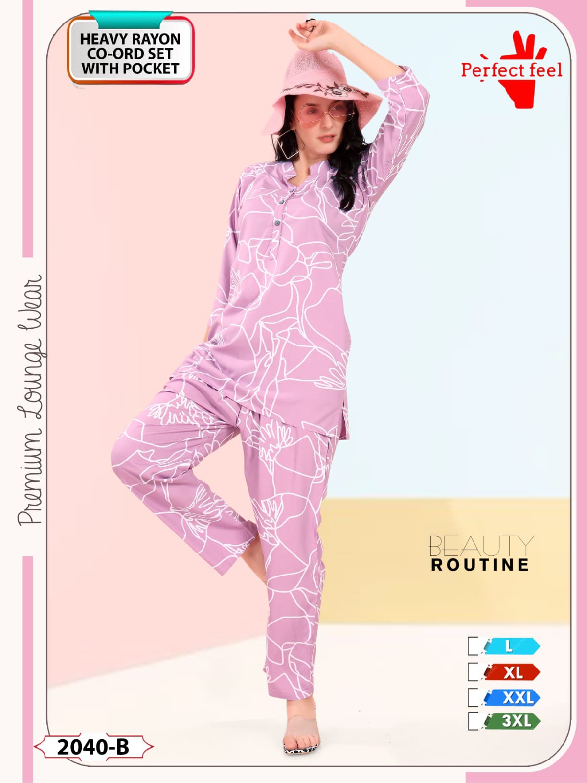 Print To Print Perfect Feel Rayon Co Ord Set Wholesaler Gujarat