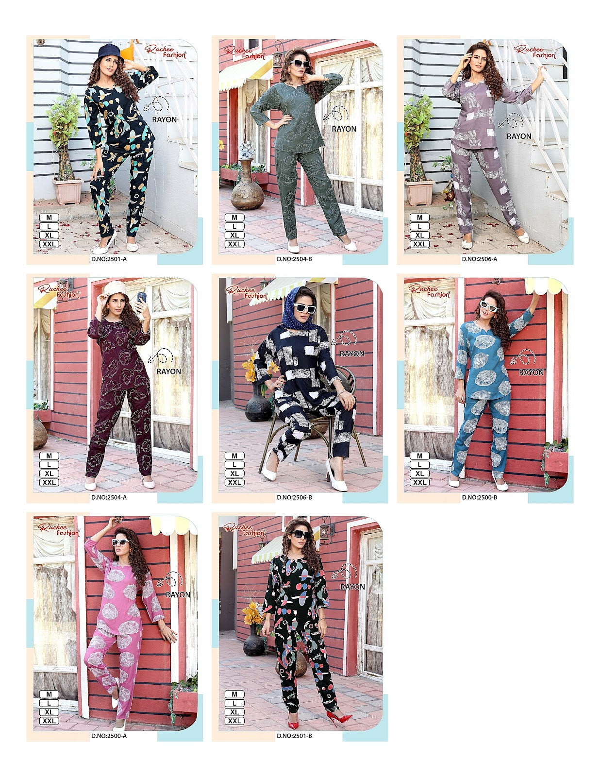 Print To Print Ruchee Fashion Rayon Co Ord Set Exporter