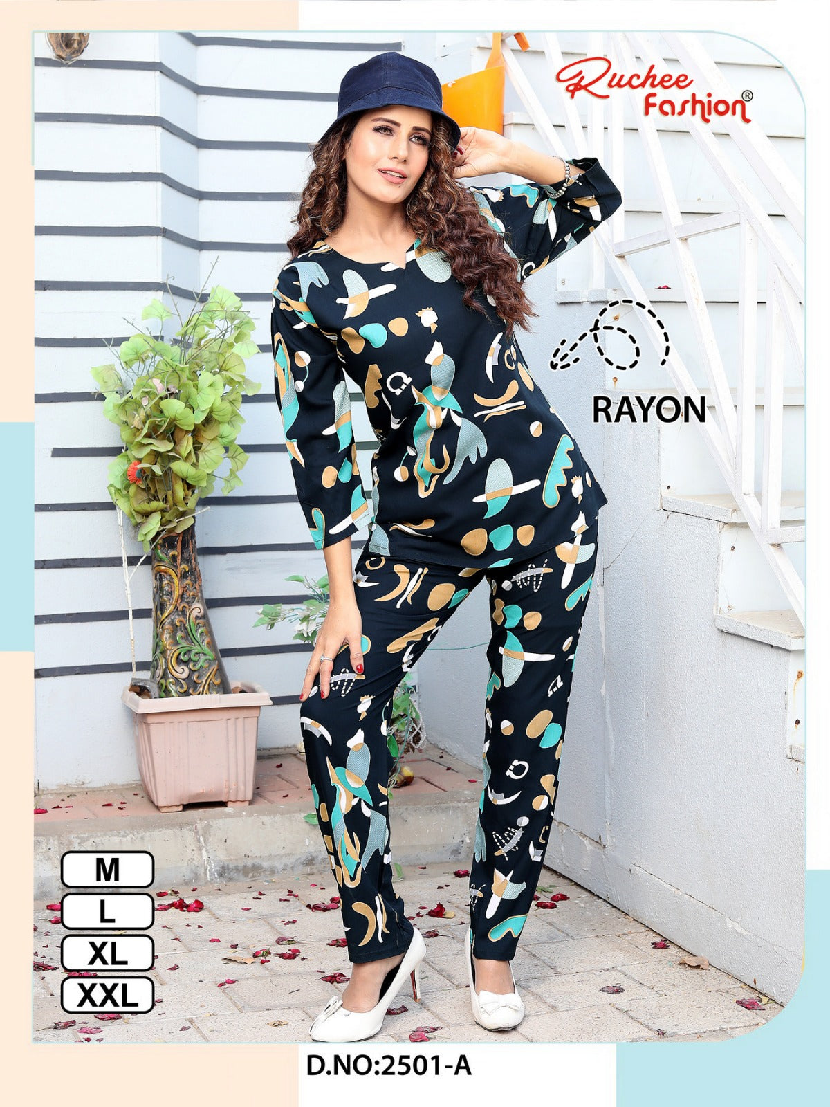 Print To Print Ruchee Fashion Rayon Co Ord Set Exporter