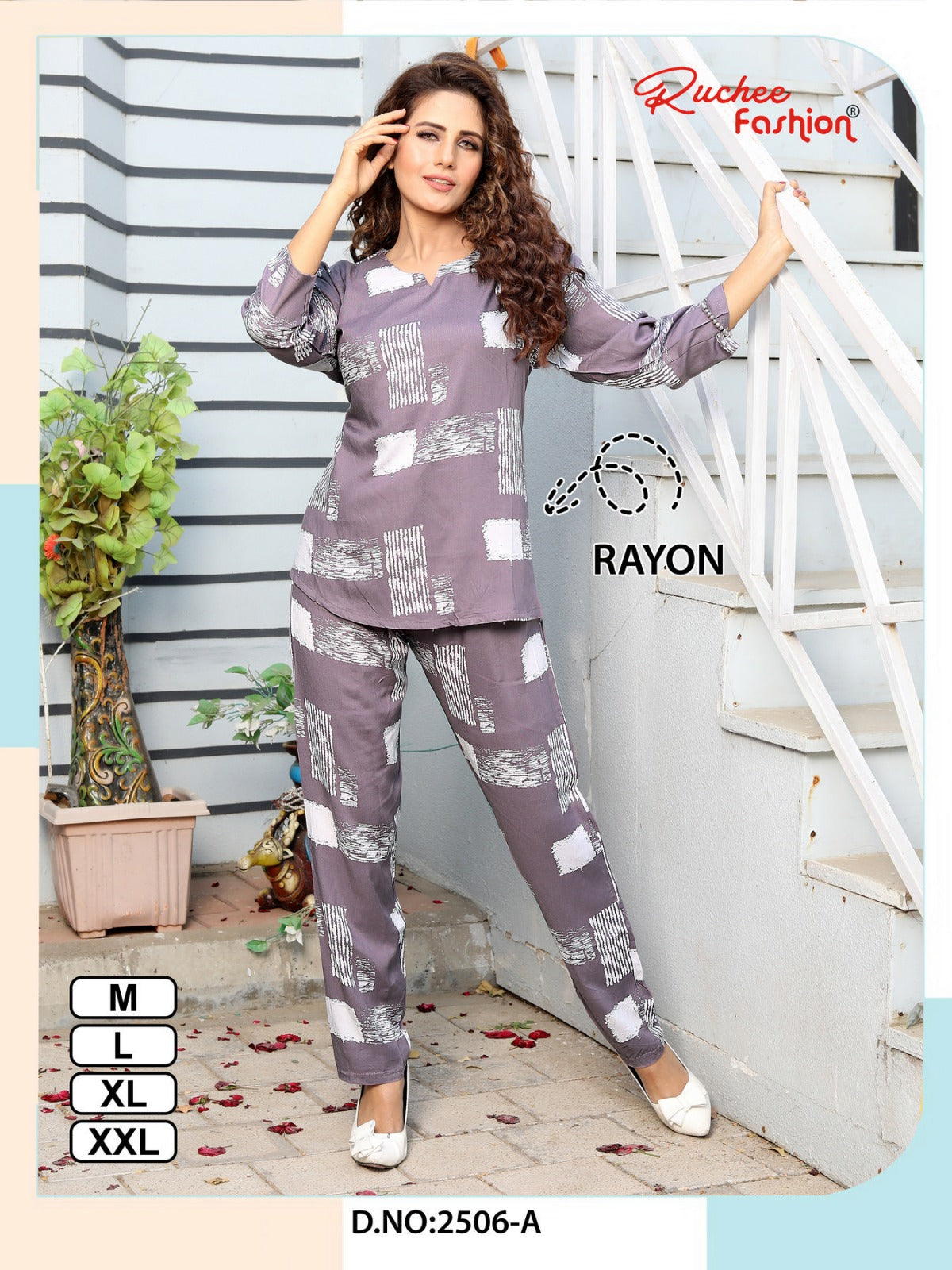 Print To Print Ruchee Fashion Rayon Co Ord Set Exporter