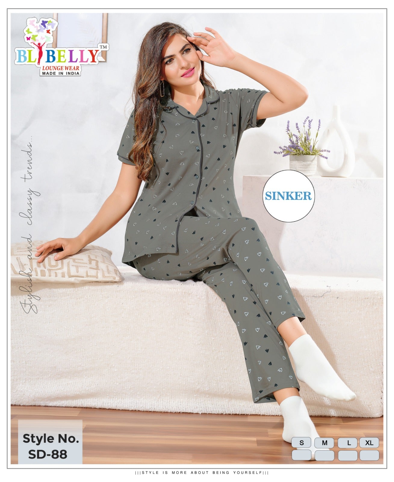 Print To Print Vol 678 Belly Sinker Collar Night Suits Exporter Ahmedabad
