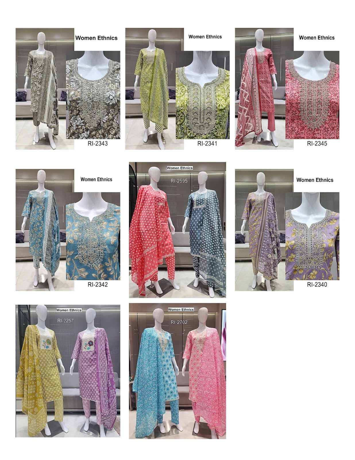 Print To Print Women Ethnics Cotton Readymade Pant Style Suits Wholesaler