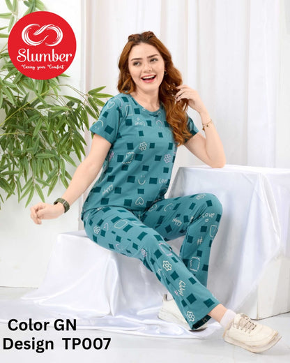 Print Tp007 Slumber Sinker Pyjama Night Suits Wholesaler Gujarat