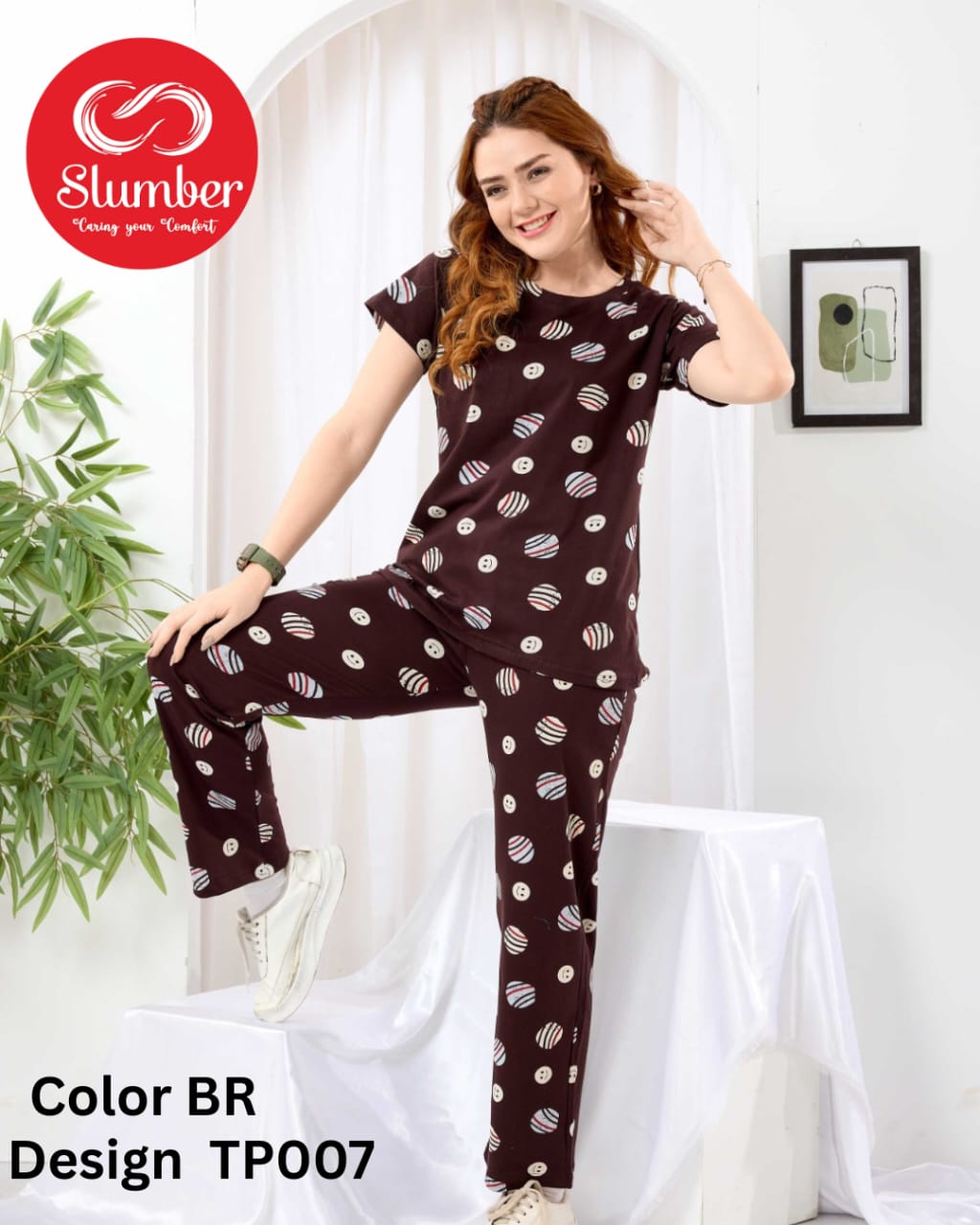 Print Tp007 Slumber Sinker Pyjama Night Suits Wholesaler Gujarat