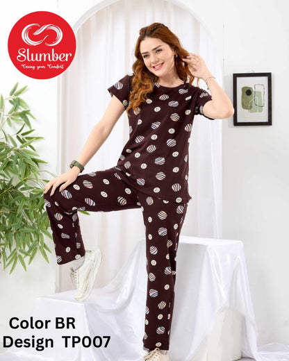 Print Tp007 Slumber Sinker Pyjama Night Suits Wholesaler Gujarat