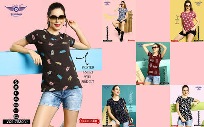 Print Vol 2020 K Grab It Sinker Women Tshirt Manufacturer Ahmedabad
