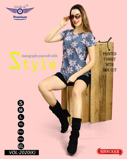 Print Vol 2020 K Grab It Sinker Women Tshirt Manufacturer Ahmedabad