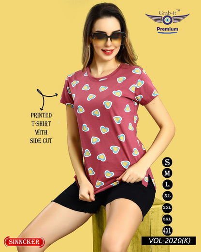 Print Vol 2020 K Grab It Sinker Women Tshirt Manufacturer Ahmedabad