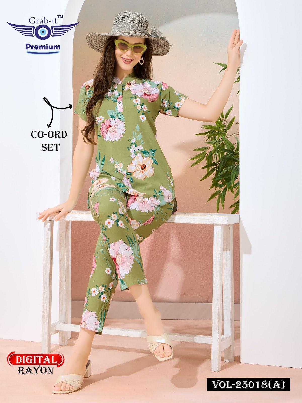 Print Vol 25018 A Grab It Rayon Co Ord Set Exporter India