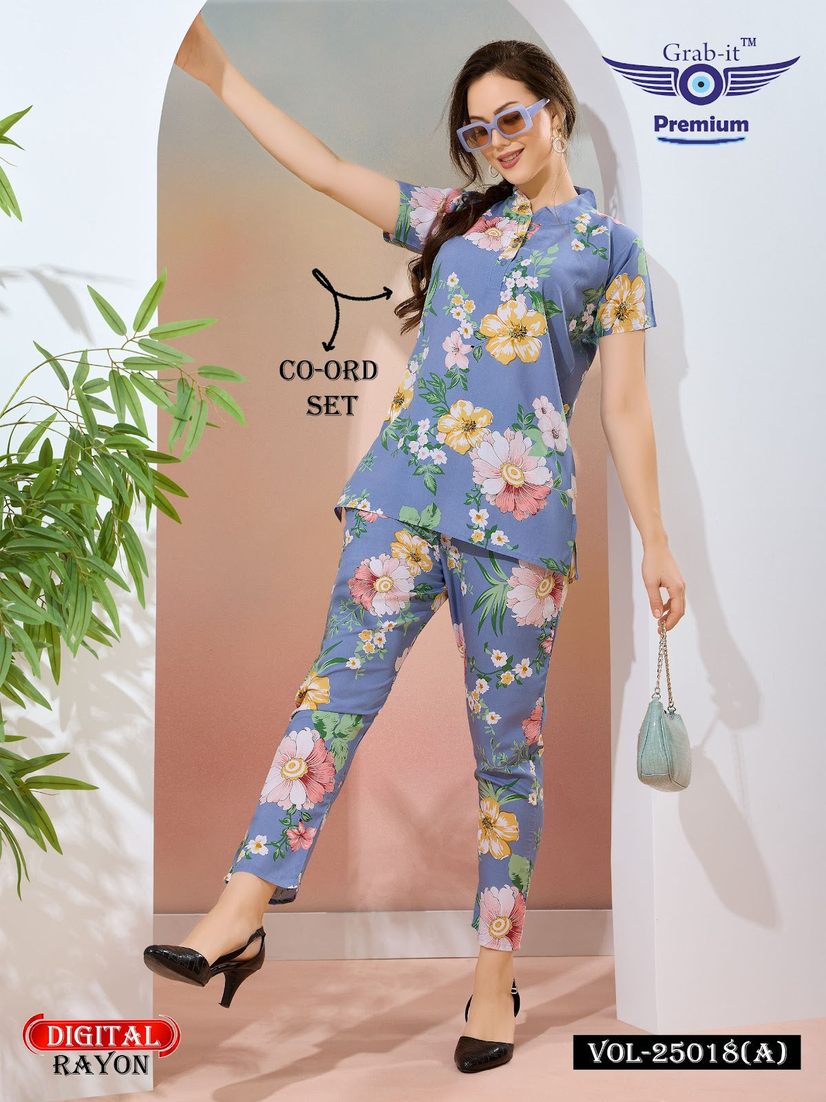 Print Vol 25018 A Grab It Rayon Co Ord Set Exporter India