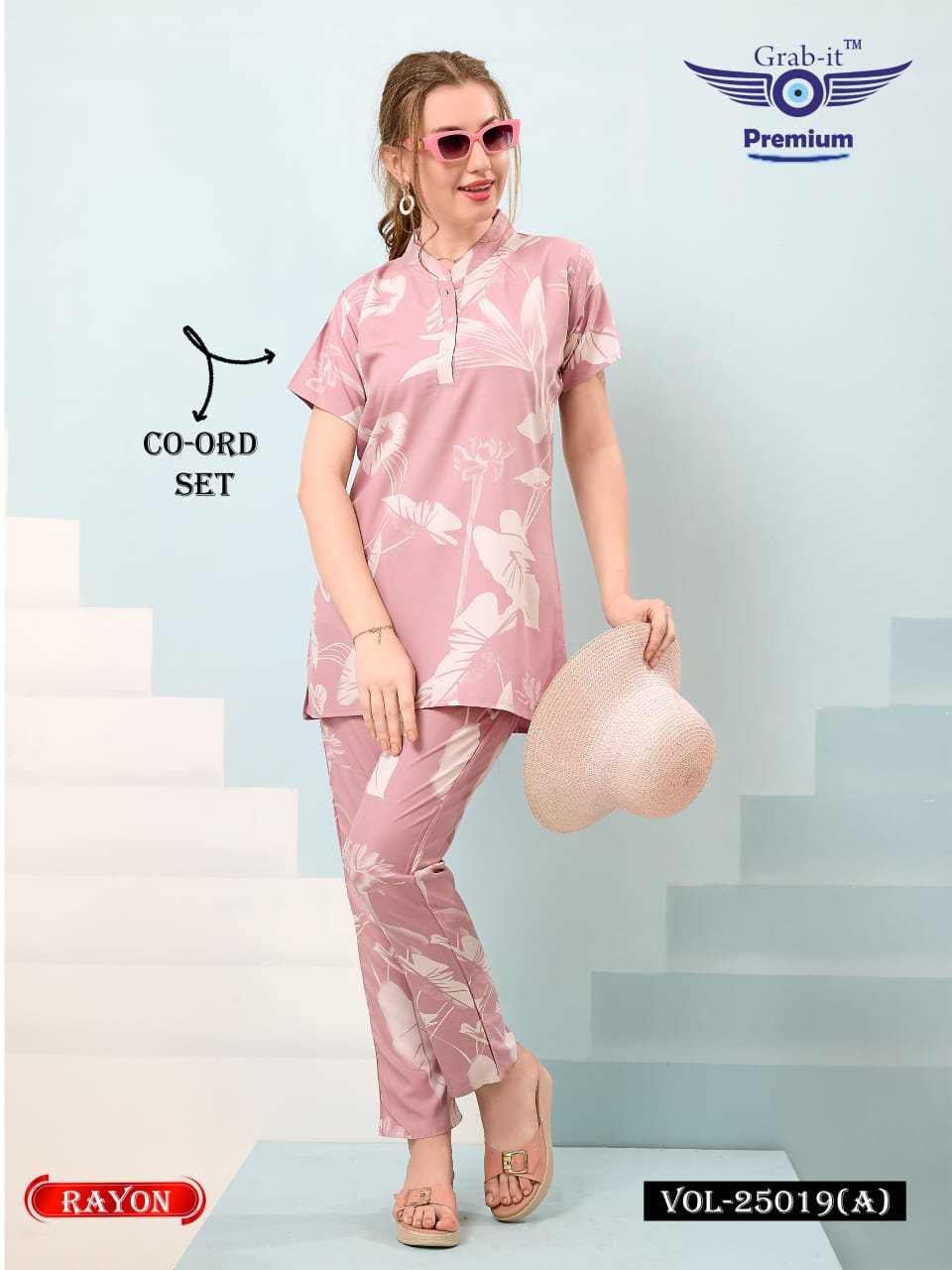 Print Vol 25019 A Grab It Heavy Rayon Co Ord Set Supplier India